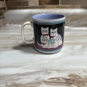 Vintage Papel cat coffee mug